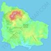 Mapa topográfico Norfolk Island, altitude, relevo