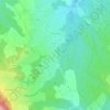 Mapa topográfico Gréasque, altitude, relevo