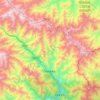 Mapa topográfico 木座藏族乡, altitude, relevo