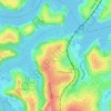 Mapa topográfico Como, altitude, relevo