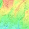 Mapa topográfico Bernareggio, altitude, relevo