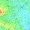 Mapa topográfico Rebouças, altitude, relevo