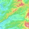 Mapa topográfico Borghetto di Borbera, altitude, relevo