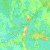 Mapa topográfico Гидрологический заказник «Кривое», altitude, relevo