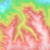 Mapa topográfico Tartano, altitude, relevo