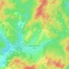 Mapa topográfico Badménil-aux-Bois, altitude, relevo