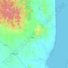 Mapa topográfico Aldama, altitude, relevo