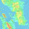 Mapa topográfico Samar, altitude, relevo