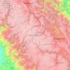 Mapa topográfico Huancavelica, altitude, relevo