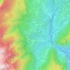 Mapa topográfico Campodenno, altitude, relevo