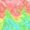 Mapa topográfico Juillac, altitude, relevo