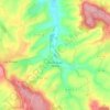 Mapa topográfico Coudray-au-Perche, altitude, relevo