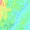 Mapa topográfico Itamarati de Minas, altitude, relevo