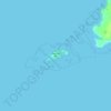 Mapa topográfico Eilean nan Ròn, altitude, relevo