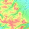 Mapa topográfico Auribail, altitude, relevo