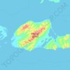 Mapa topográfico Sitkinak Island, altitude, relevo