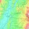 Mapa topográfico Pereira, altitude, relevo