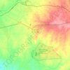 Mapa topográfico Malpartida de Cáceres, altitude, relevo