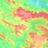 Mapa topográfico La Boissière-École, altitude, relevo