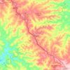 Mapa topográfico Califórnia, altitude, relevo