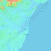 Mapa topográfico Itapemirim, altitude, relevo