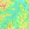 Mapa topográfico Represa de Guarapiranga, altitude, relevo