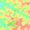 Mapa topográfico São Lourenço do Turvo, altitude, relevo