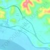 Mapa topográfico Recanto das Garças, altitude, relevo