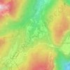 Mapa topográfico Cavedago, altitude, relevo