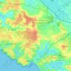 Mapa topográfico 17200, altitude, relevo