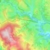 Mapa topográfico Saint-Marcel-d'Urfé, altitude, relevo