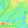 Mapa topográfico район Марьино, altitude, relevo