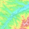 Mapa topográfico L'Isle-Jourdain, altitude, relevo