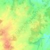 Mapa topográfico Louans, altitude, relevo