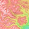 Mapa topográfico South Chilcotin Mountains Provincial Park, altitude, relevo