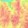 Mapa topográfico Melleroy, altitude, relevo