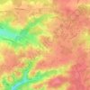 Mapa topográfico Saint-Caprais-de-Bordeaux, altitude, relevo