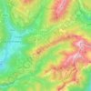 Mapa topográfico Transacqua, altitude, relevo