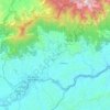 Mapa topográfico Lavrinhas, altitude, relevo