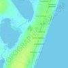 Mapa topográfico Nova Tramandaí, altitude, relevo