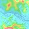 Mapa topográfico São Dimas, altitude, relevo