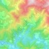 Mapa topográfico Cabril, altitude, relevo