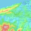 Mapa topográfico Mendebaldea, altitude, relevo