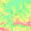 Mapa topográfico Nova Canaã do Norte, altitude, relevo