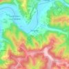 Mapa topográfico Sergeac, altitude, relevo