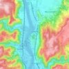 Mapa topográfico Laveyron, altitude, relevo