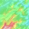 Mapa topográfico Prat de Comte, altitude, relevo