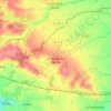 Mapa topográfico Le Gault-du-Perche, altitude, relevo
