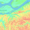 Mapa topográfico Carrazedo, altitude, relevo