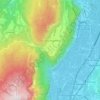 Mapa topográfico Fai della Paganella, altitude, relevo